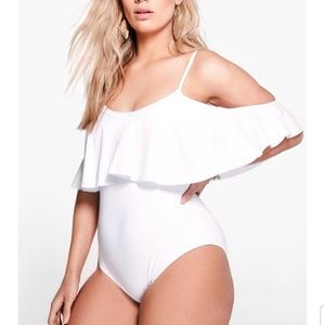 NWT White Plus Size Swimsuit